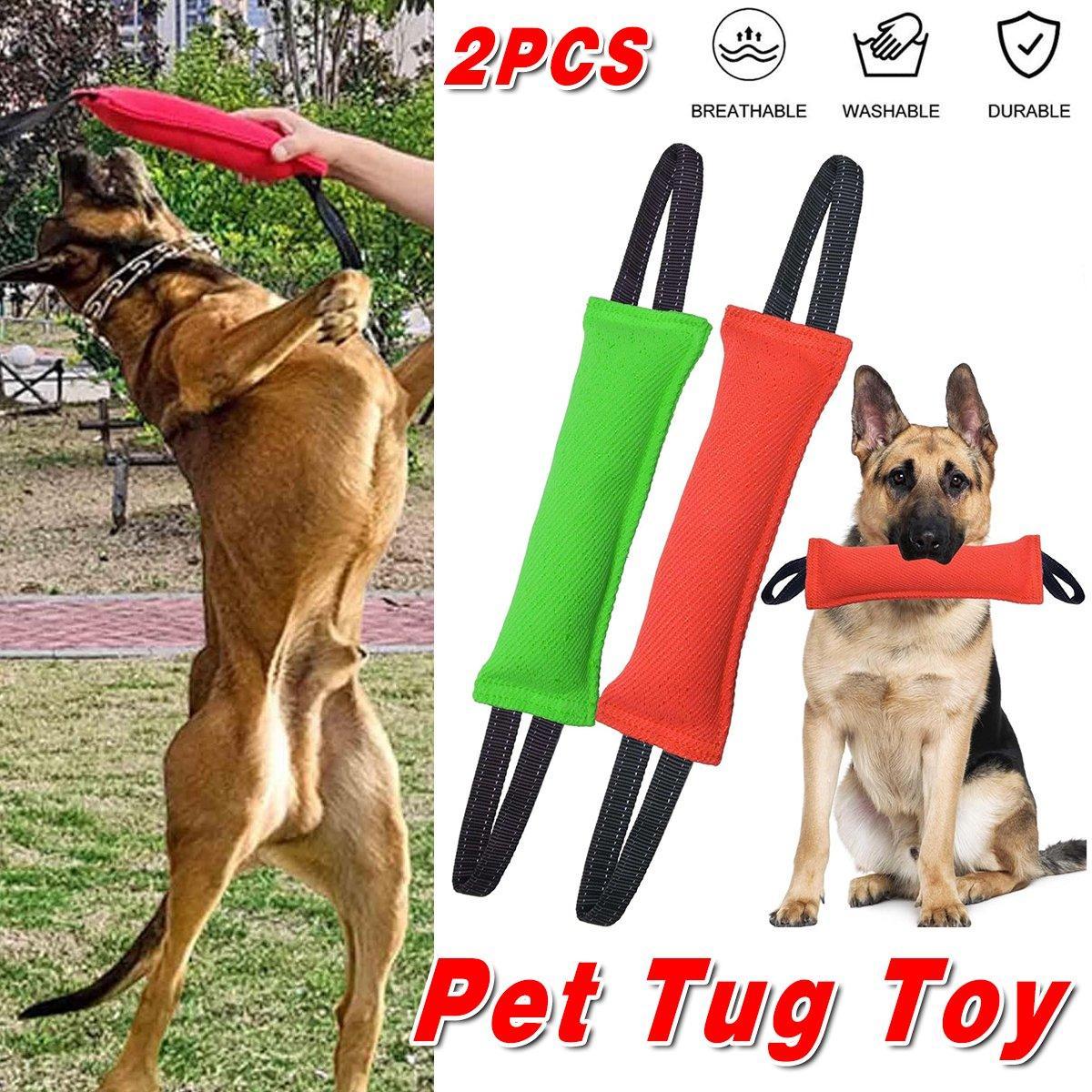 V528-DOG-BAG-2PCS-252001-202509251130-00 Cloth Bite Stick Teether Dog Training Bite Stick Durable Chew Toy for Pets - Image 1