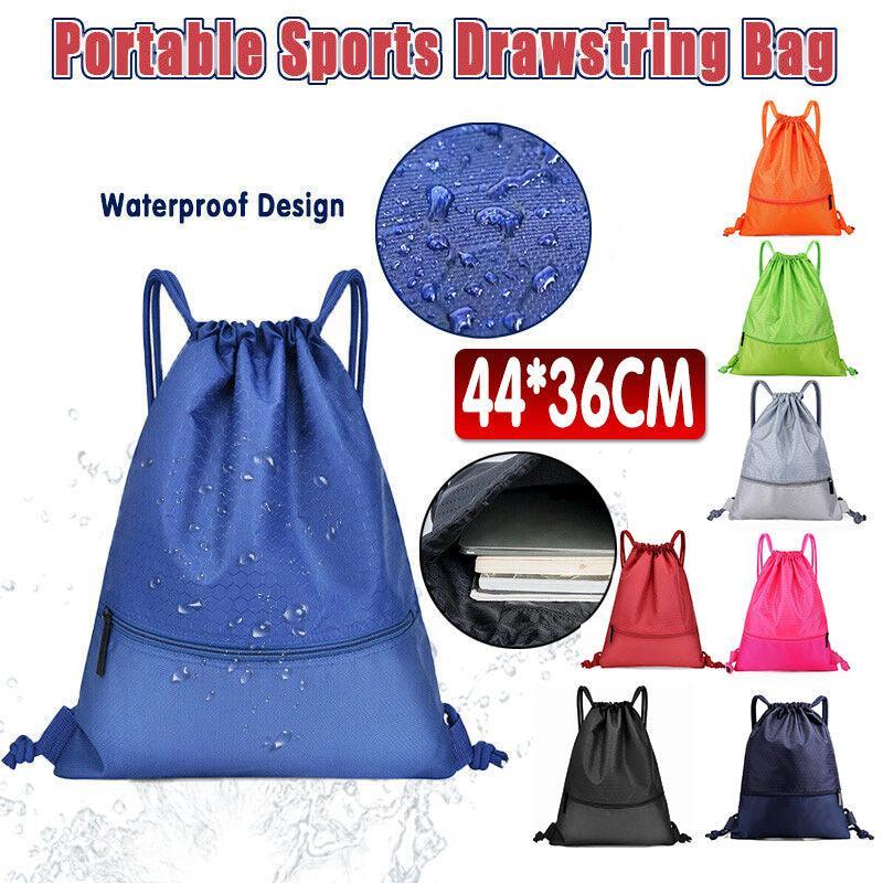 V528-DRAWSTRINGBAG-S-RED-012444-202510011127-00 Backpack Sport Pack String Tote Gym Bag Cinch Sack School Drawstring Capacity - Red - Image 1