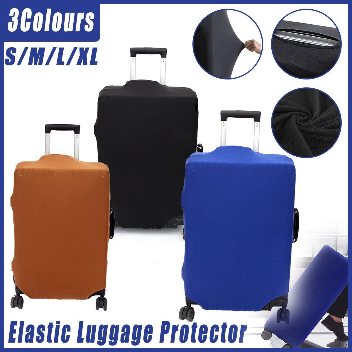 V528-DUST-JACKET-BLUE-28INCHES-206516-202510010954-00 Thickened High Stretch Suitcase Dust-proof Luggage Protector Travel Case Cover - Blue-28inches - Image 1