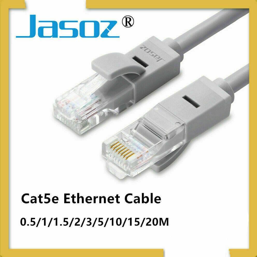 V528-E101-20M-54412-202509301445-00 Jasoz Cat5E Ethernet Network Cable Lan Router Internet Patch 1 2 3 5 10 15 20M - 20m - Image 1