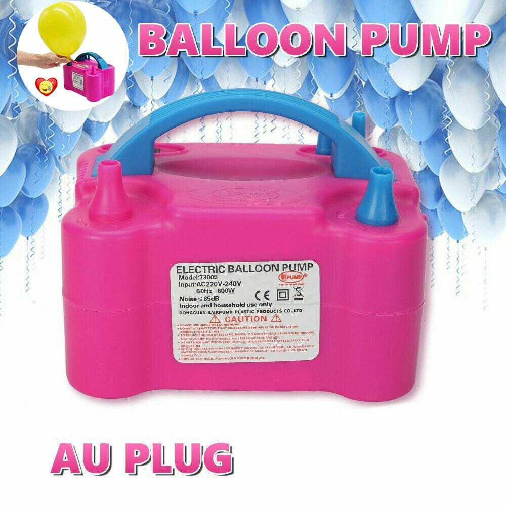 V528-ELECTRIC-P12503-202509251203-00 Electric Balloon Pump Ballon Inflator 600W Power 2 Nozzles Portable Au Plug Air - Image 1