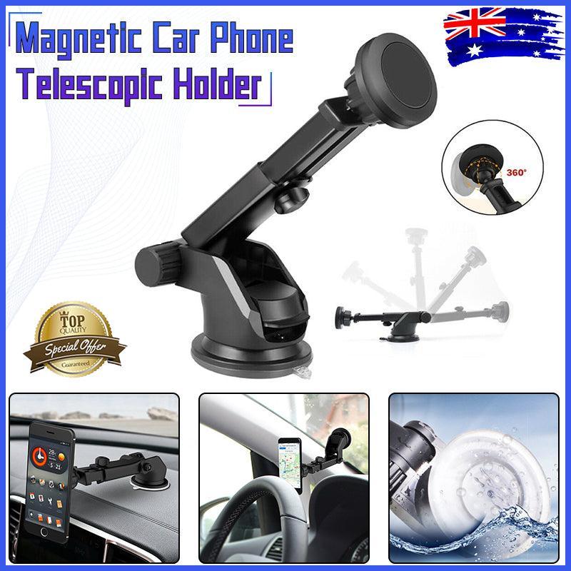 V528-ETENSIONSUPPORT-54432-202509251310-00 360 Degree Car Phone Holder Telescopic Mount for Dashboard and Windshield Use - Image 1