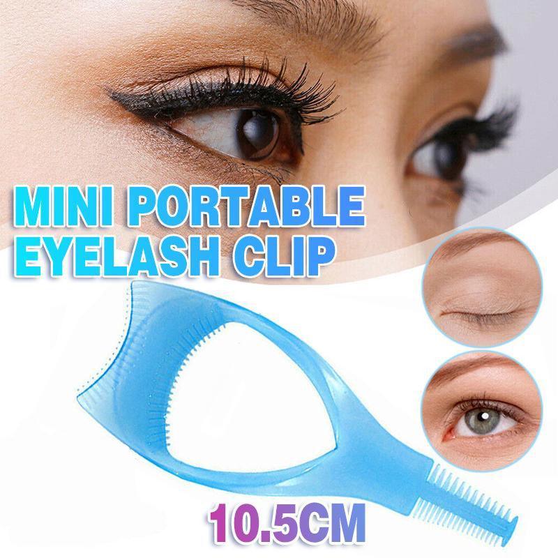 V528-EYELASHMAKEUPTOOL-BLUE-651810-202509291836-00 3 In 1 Eyelash Mascara Makeup Guard Protect Tool Applicator Curler Comb Lashes - Image 1