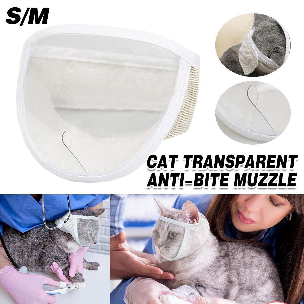 V528-FACE-MASK-S-583402-202509302236-00 Breathable Kitten Headgear Clear Pet Mask Dog Anti Bite Scratch Protective Gear - S - Image 1
