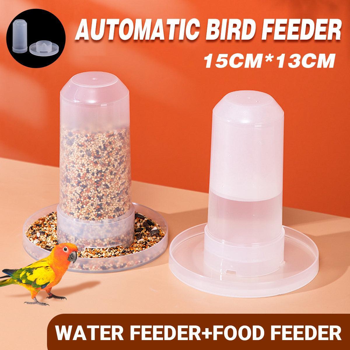 V528-FEEDER-DRINKER-884814-202509291800-00 Automatic Bird Feeder Chicken Pigeon Parrot Drinker Water Dispenser Feeder - Image 1