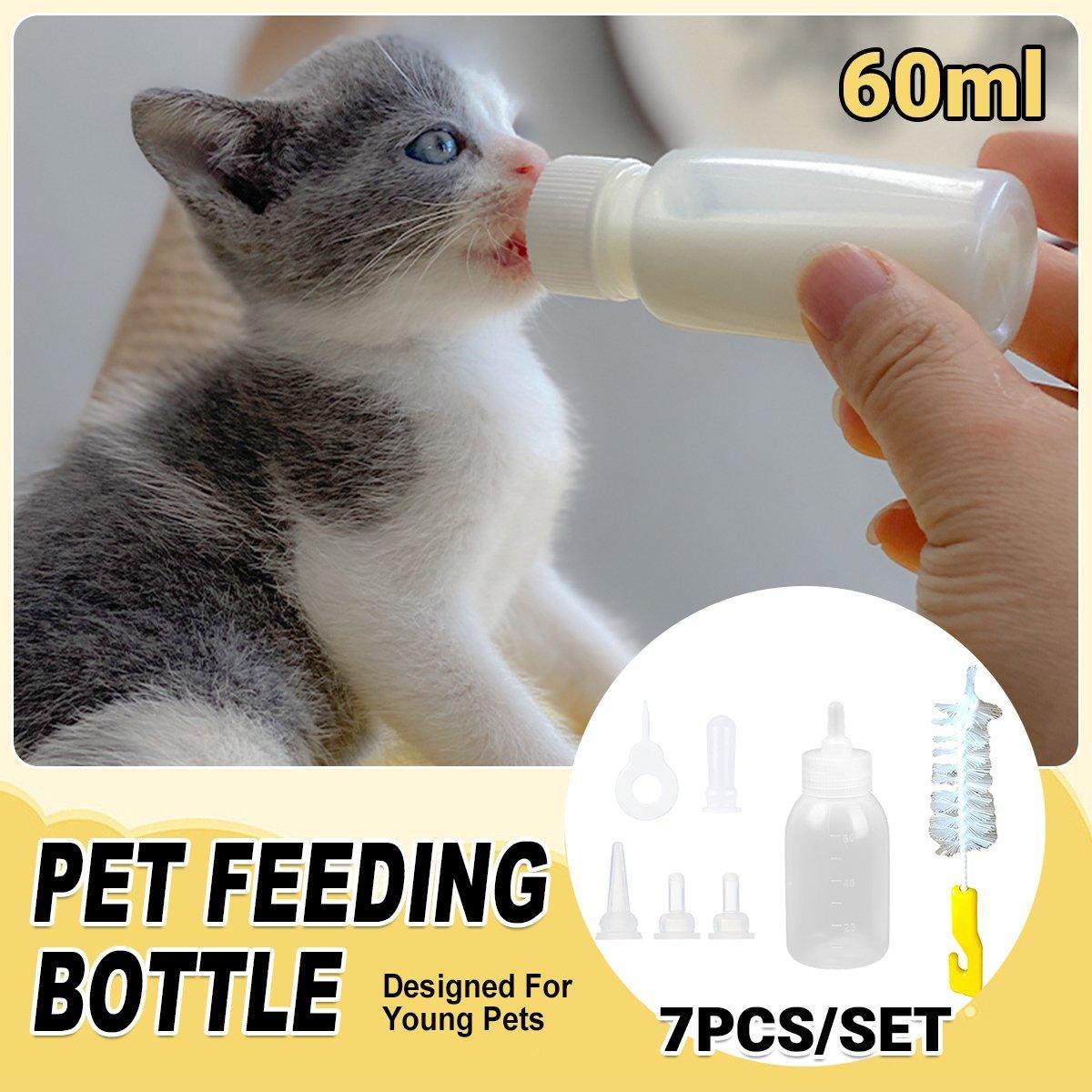 V528-FEEDING-BOTTLE-7-896155-202509251521-00 Puppy Kitten Feeding Bottle Set Pet Dog Cat Bady Nursing Water Milk Feeder 60ML - Image 1