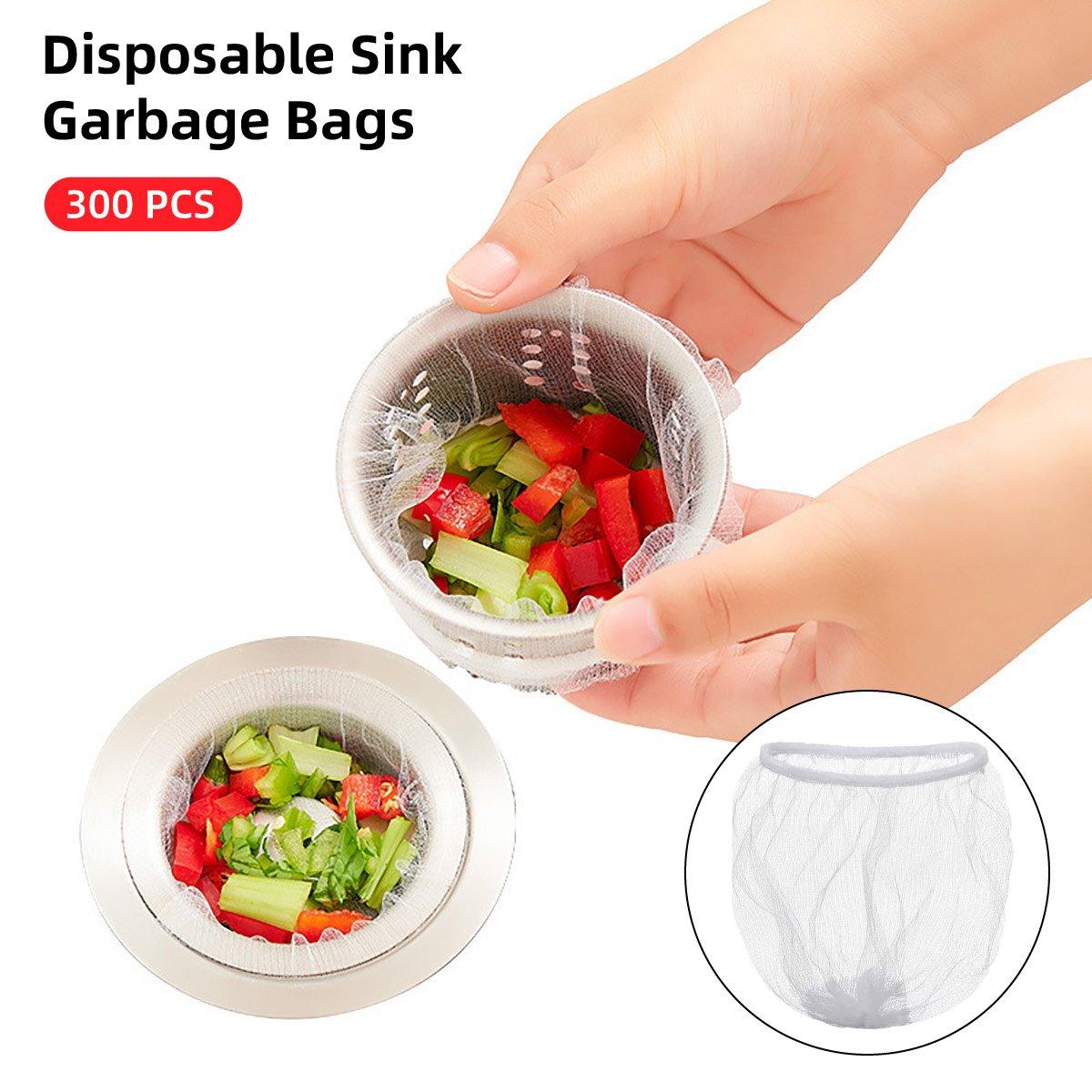 V528-FILTER-SCREEN-300PCS-764584-202509291709-00 300pcs Disposable Kitchen Sink Strainer Anti Clogging Sewer Mesh Pocket Filter - Image 1