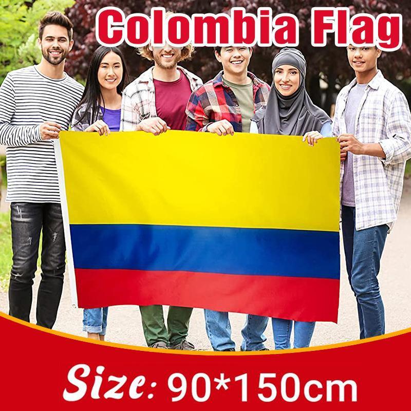 V528-FLAGOFCOLOMBIA-27934-202509251415-00 Large Colombia Colombian Flag Heavy Duty Outdoor CO 90x150cm - 3x5ft - Image 1