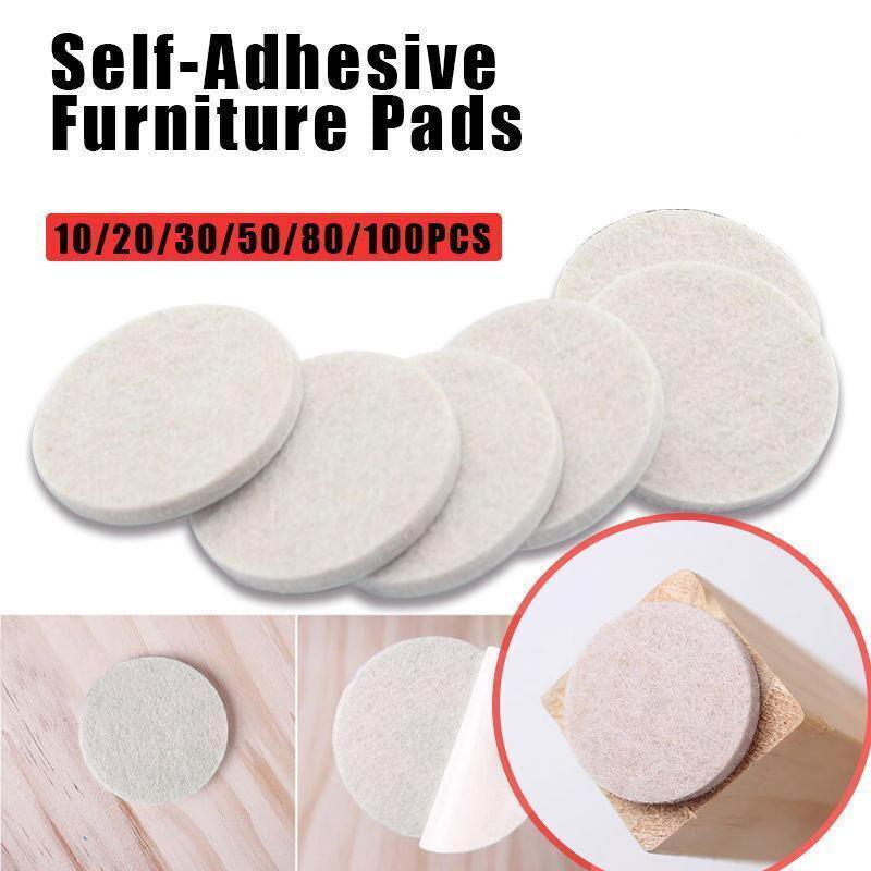 V528-FLOORPROTECTOR-10PCS-641038-202510010745-00 Felt Pad Furniture Floor Protector Pads Self Adhesive Round Heavy Duty - 10PCS - Image 1