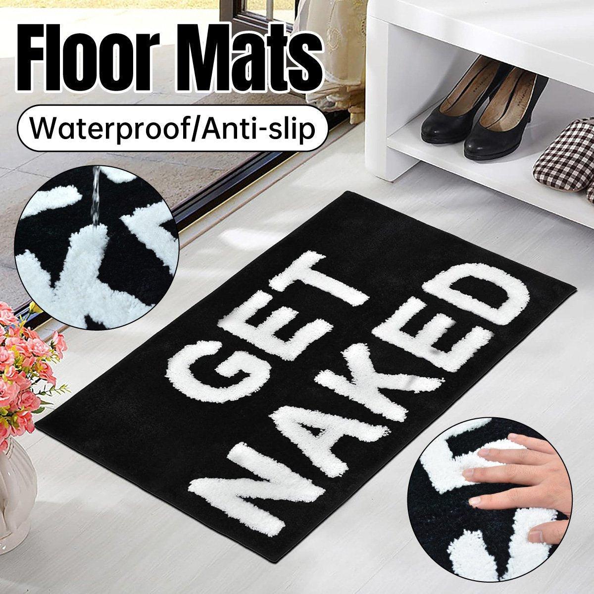 V528-FOOT-PADS-BLACK-725092-202509251003-00 Non Slip Absorbent Bathroom Floor Mat Soft Washable Door Rug Home Decor - Image 1