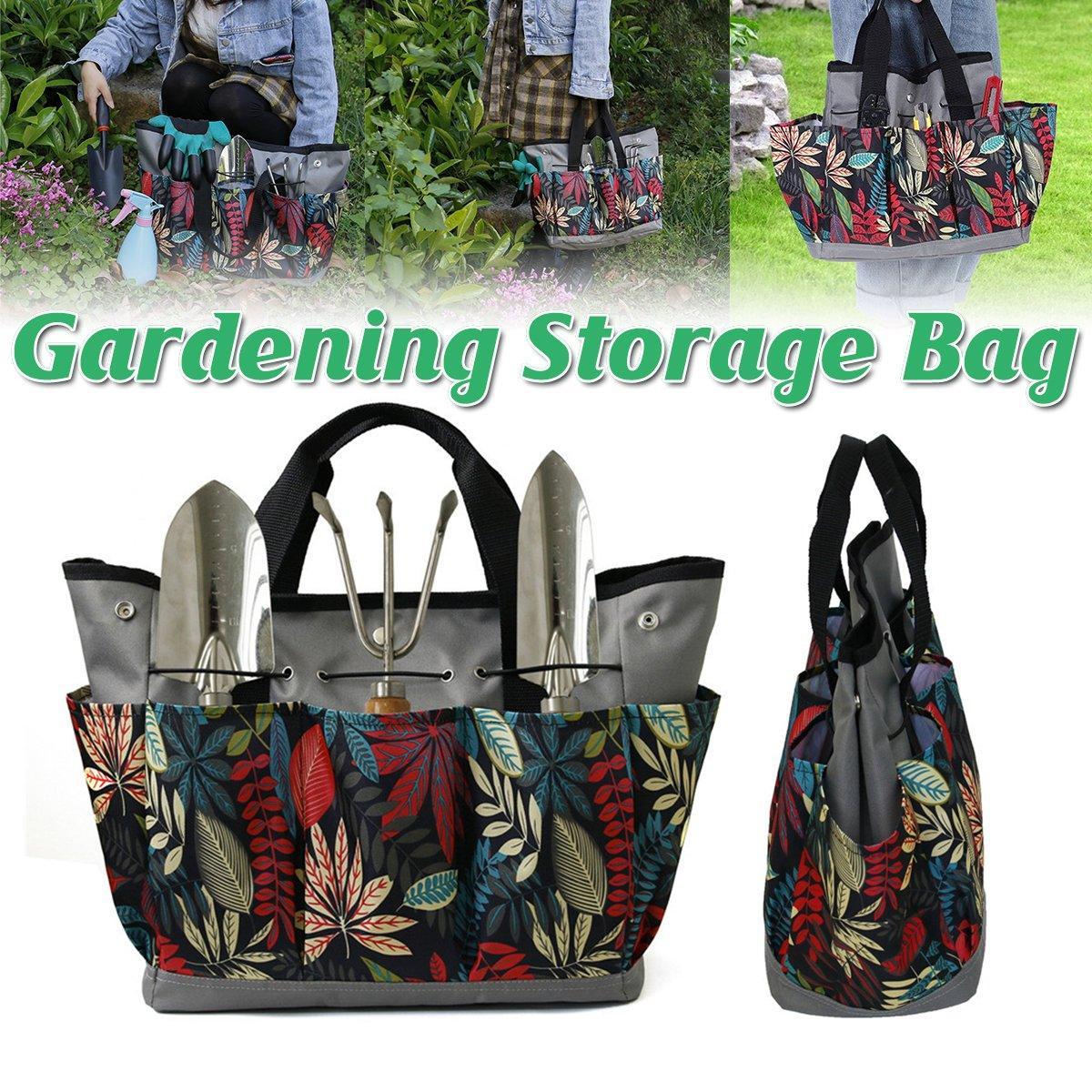 V528-GARDEN-KIT-GREY-467851-202509291901-00 Portable Garden Kit Multifunctional Gardening Storage Bag with Pockets Outdoor - Image 1