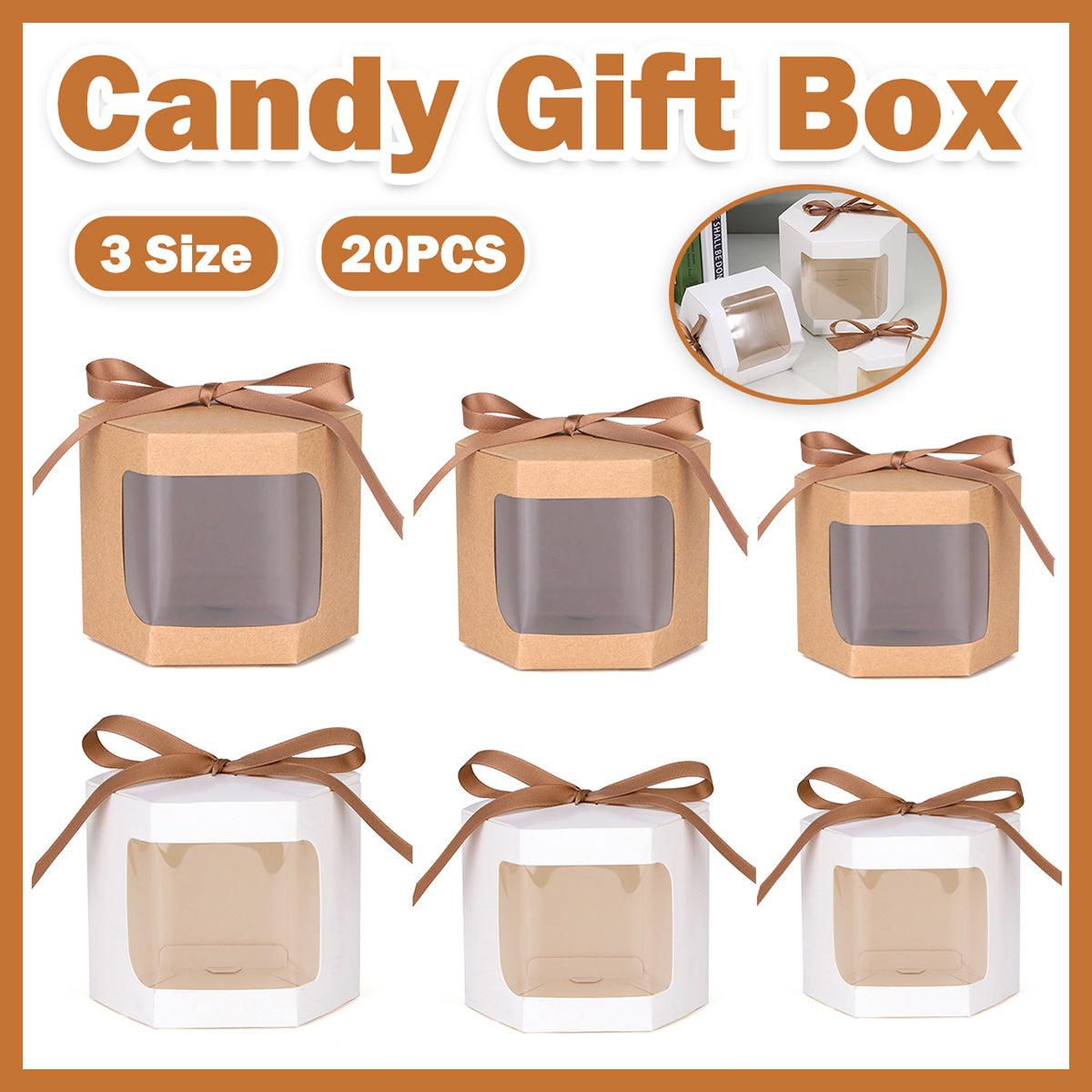 V528-GIFT-BOX-WHITE-20PCS-S-854391-202509302309-00 20PCS Small Gift Box Candy Storage Box Party Favor Treat Packaging Recyclable - White-S - Image 1