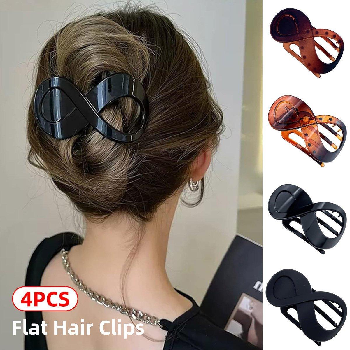V528-HAIR-CLIP-SET-3-524156-202509251210-00 4PCS Hair Clip Set Duckbill Clips Cute Hair Accessories for Bangs and Styling - Image 1