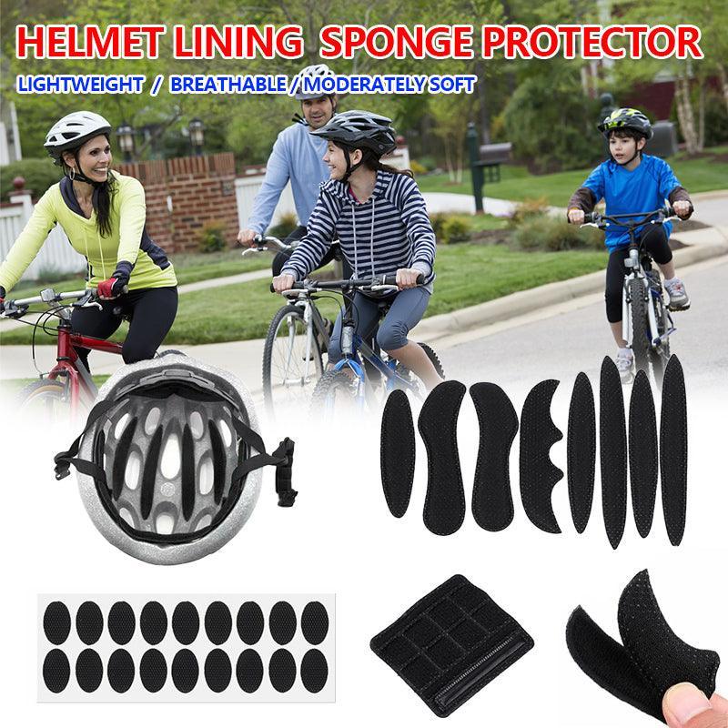 V528-HELMETPADDING-263537-202509291509-00 9 X Universal Bicycle Bike Cycling Helmet Padding Kit Replacement Foam Pads Set - Image 1
