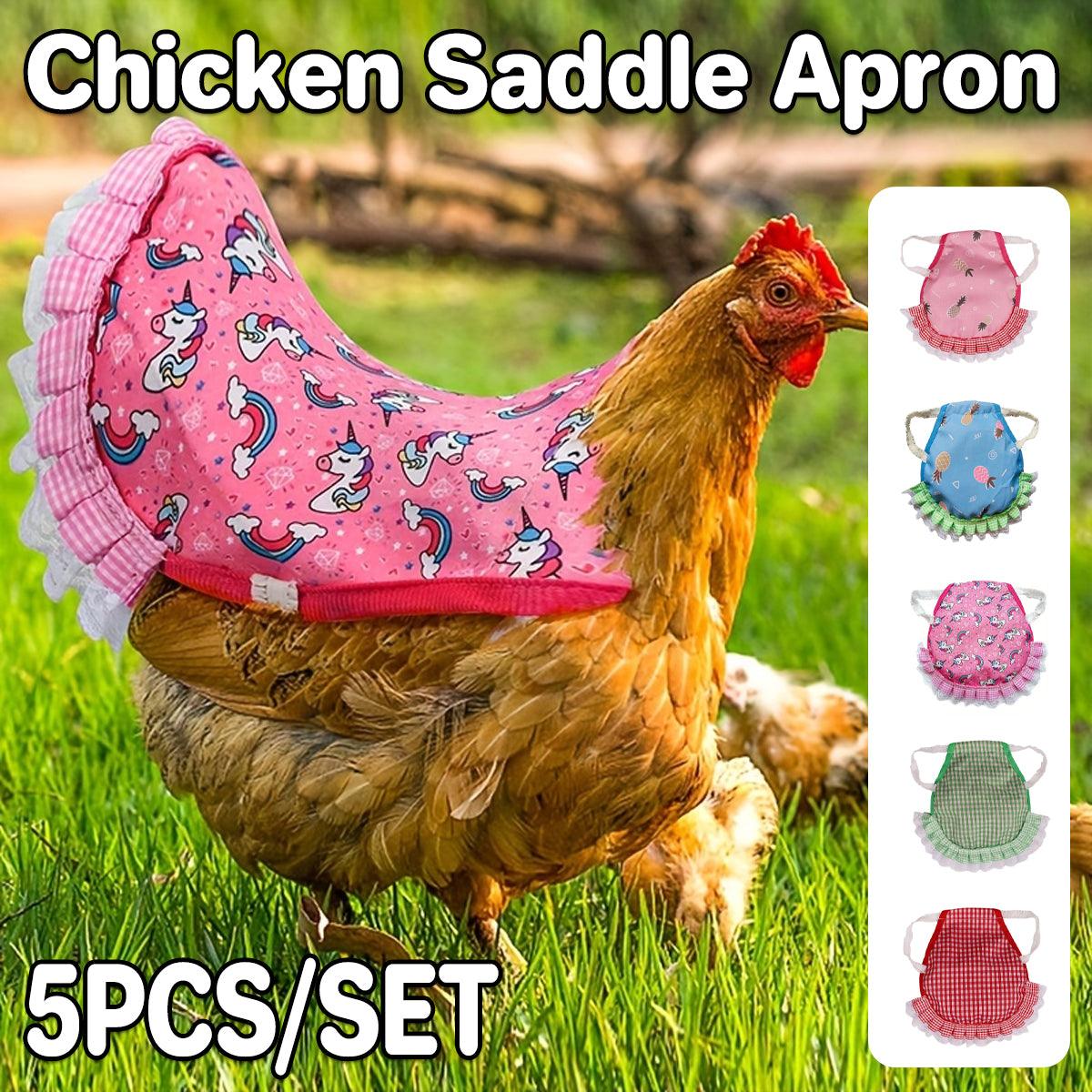 V528-HEN-SADDLE-5PCS-273149-202509251226-00 5pcs Pet Feather Protector Hen Apron Poultry Protection Apron for Chickens Birds - Image 1