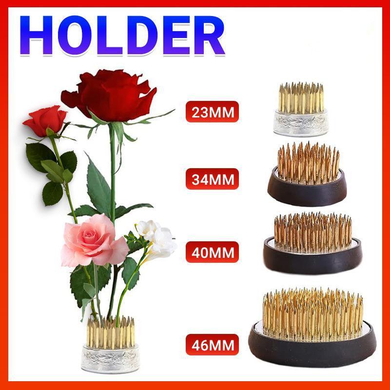 V528-HOLDER-46MM-205416-202509291800-00 Round Flower Base Holder Spiky Frog Fixed Tool Floral Arrange For Ikebana Kenzan - 46mm - Image 1