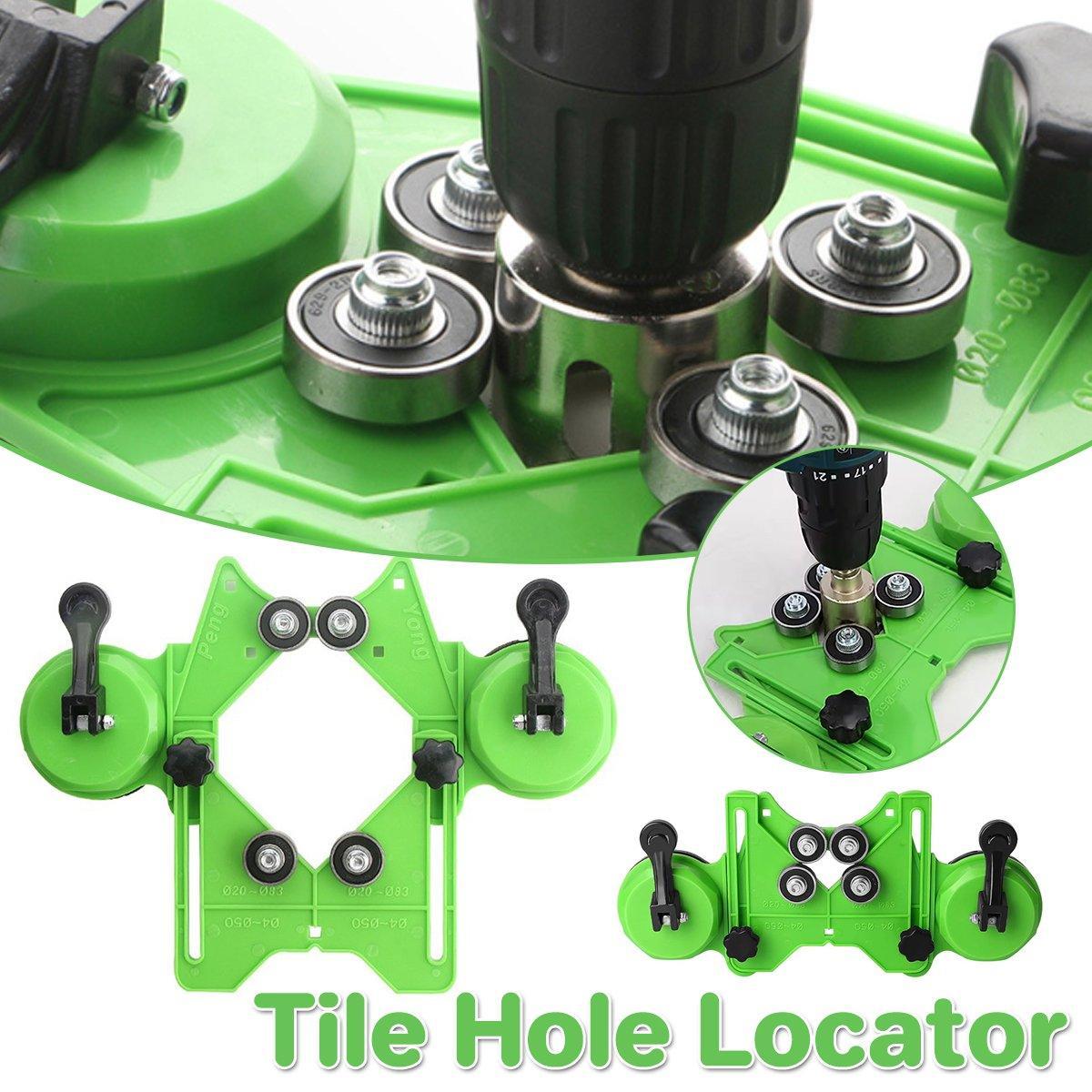 V528-HOLE-POSITIONER-DOUBLE-668175-202509251530-00 Multifunction Glass Tile Positioning Tool Drill Chuck Marble Hole Punching Tool - Image 1