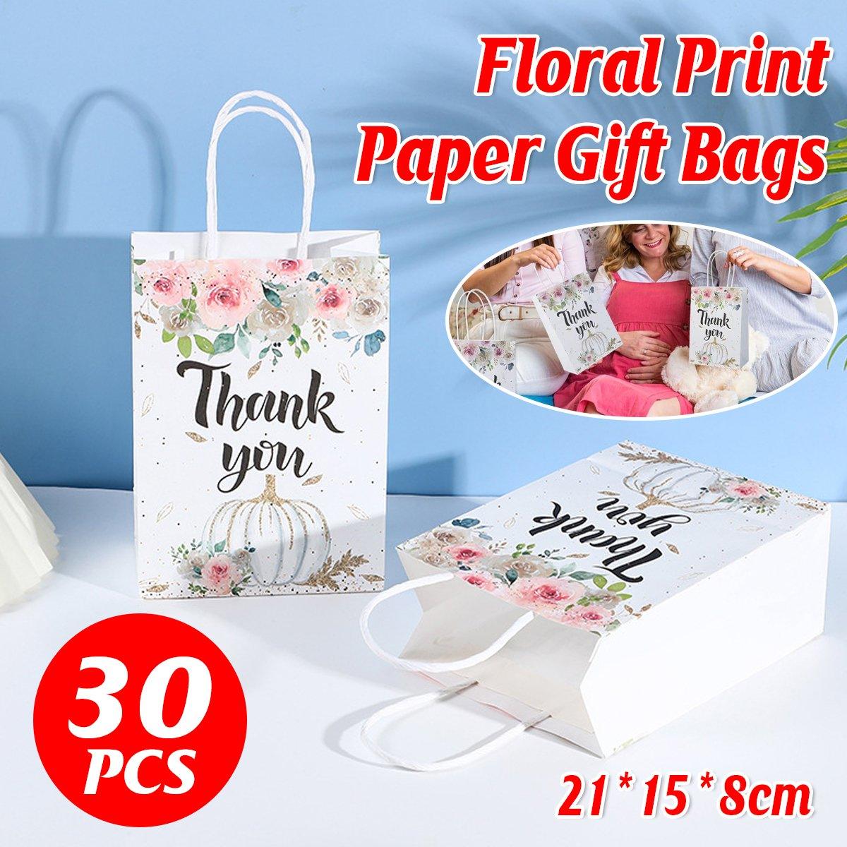 V528-HOLIDAY-BAG-30PCS-754288-202509291427-00 30pcs Printed Gift Bags Holiday Packaging Tote Gift Bags for Christmas Party - Image 1
