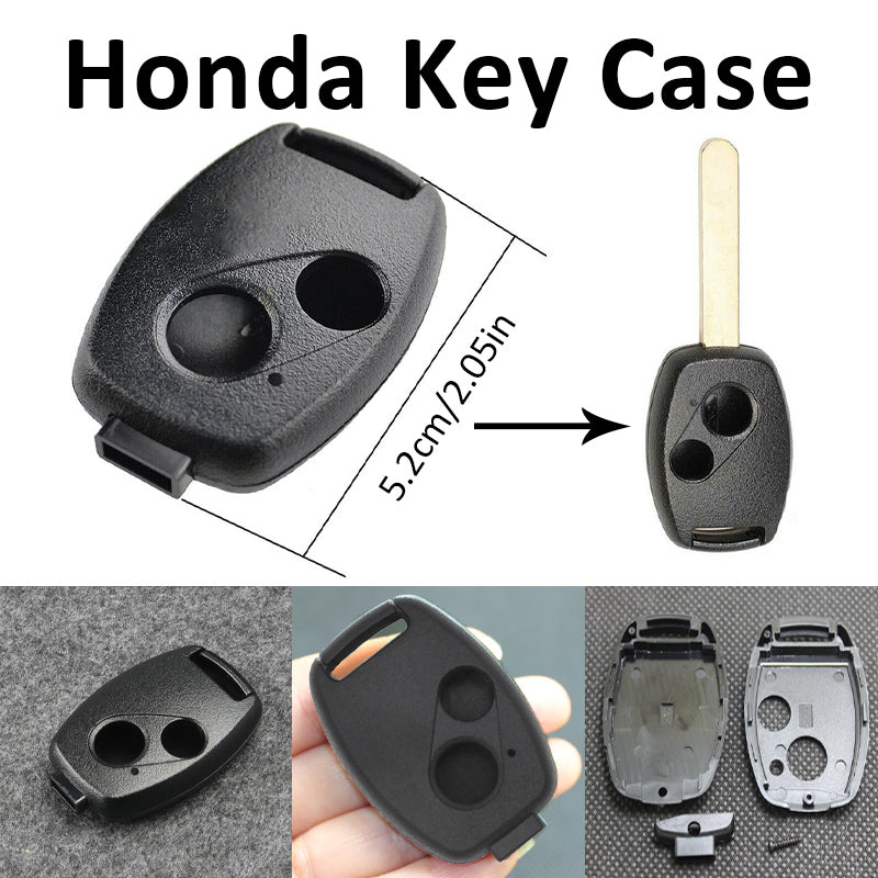 V528-HONDACCARKEYHOUSING-2HOLES-825765-202509291600-00 Honda 2 Button Key Shell Replacement Case for Accord Civic CRV Jazz Odyssey - Image 1