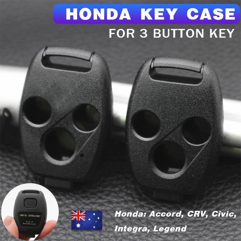V528-HONDACCARKEYHOUSING-3HOLES-962497-202509251031-00 Car 3-Button Key Remote Case Shell Fob For Honda Civic Accord CRV Integra Legend - Image 1
