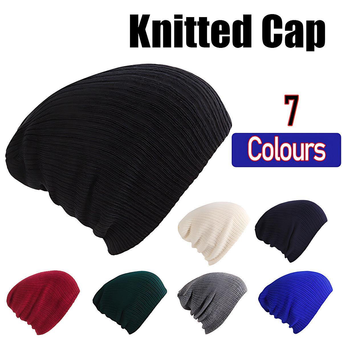 V528-KNITTEDCAP-ROYALBLUE-304849-202510010745-00 Winter Thermal Warm Women Men Hat Slouch Baggy Hat Beanie Ski Knitted Cap - Royal Blue - Image 1