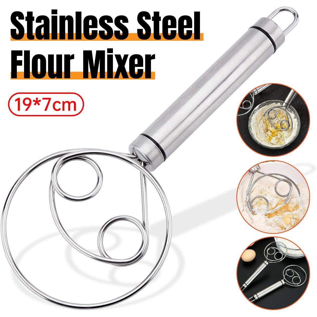 V528-MIXER-823235-202509291718-00 Stainless Steel Double Eye Coil Flour Mixer Household Baking Tool Egg Beate - Image 1
