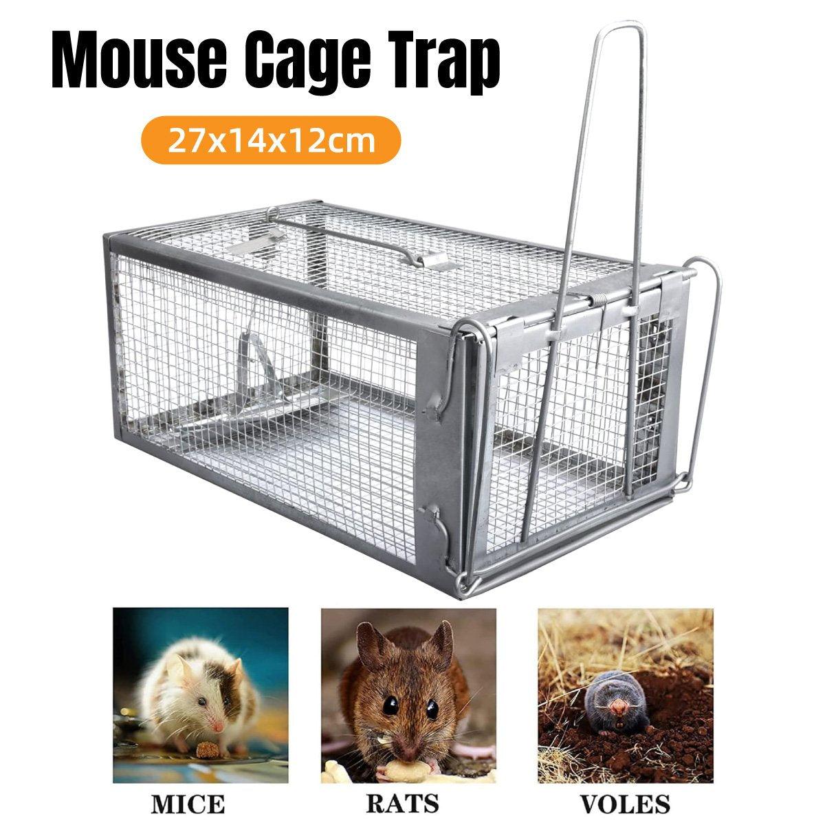 V528-MOUSETRAP-1PC-862458-202509251336-00 Humane Rat Trap Cage Live 1 Door Animal Catch Pest Rodent Mouse Bait Control Box - Image 1