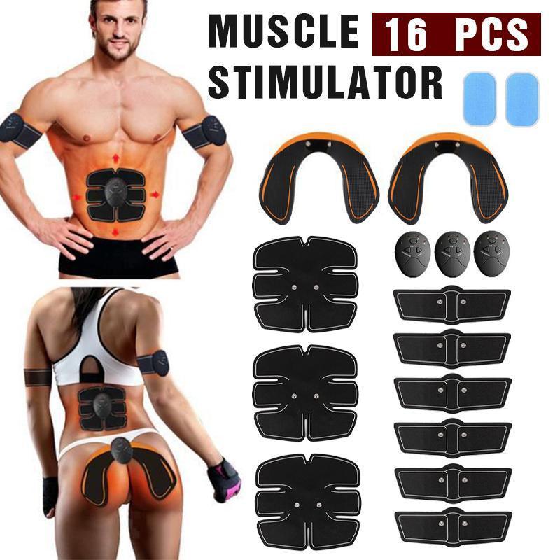 V528-MUSCLESTIMULATOR-16PCS-510200-202509250921-00 16Pcs Ems Muscle Stimulator Training Gear Abs Ultimate Hip Trainer Body Exercise - Image 1