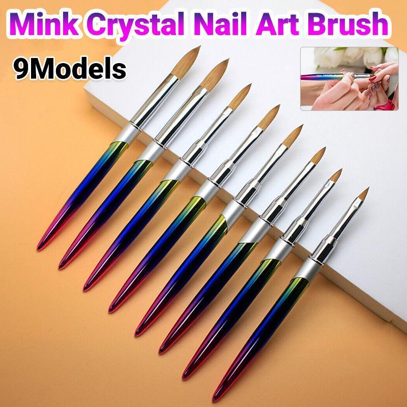 V528-NAILENHANCEMENTCRYSTALPEN-2-194143-202509302327-00 Kolinsky Acrylic Nail Art Brush Manicure Powder Professional Tools Size 2-18 - 2# - Image 1