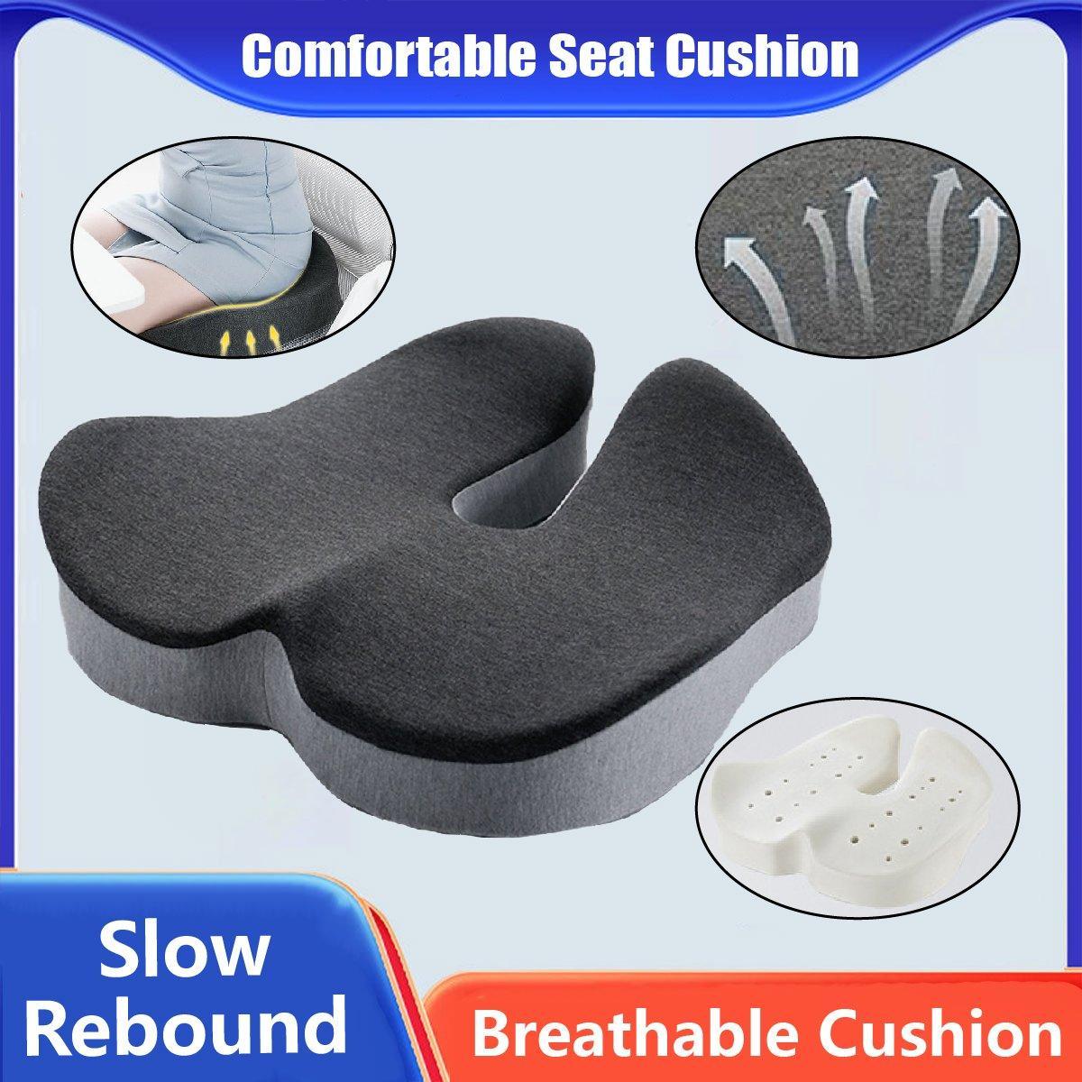 V528-O-SHAPED-PAD-GREY-237042-202509291927-00 Slow Rebound Memory Foam Seat Cushion Office Chair Pad for Sedentary Hip Support - Image 1