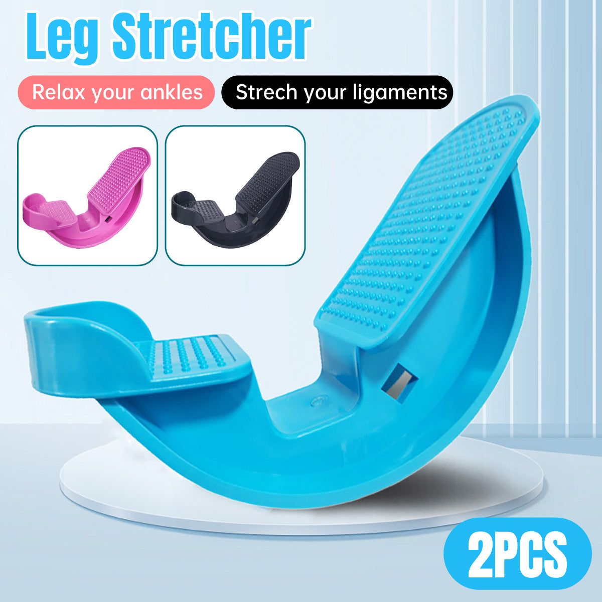 V528-PEDAL-2PCS-PINK-679215-202510011009-00 2PCS Tendon Plate Calf Stretcher Fitness Oblique Pedal Ankle Achilles Exercise - Pink - Image 1