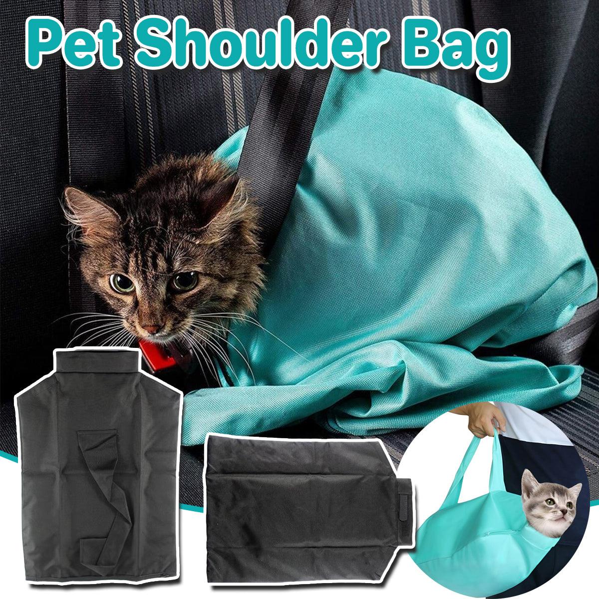 V528-PET-BAG-BLACK-703478-202510010827-00 Portable Pet Shoulder Tote Bag for Cats and Small Dogs Outdoor Travel Carrier - Black - Image 1