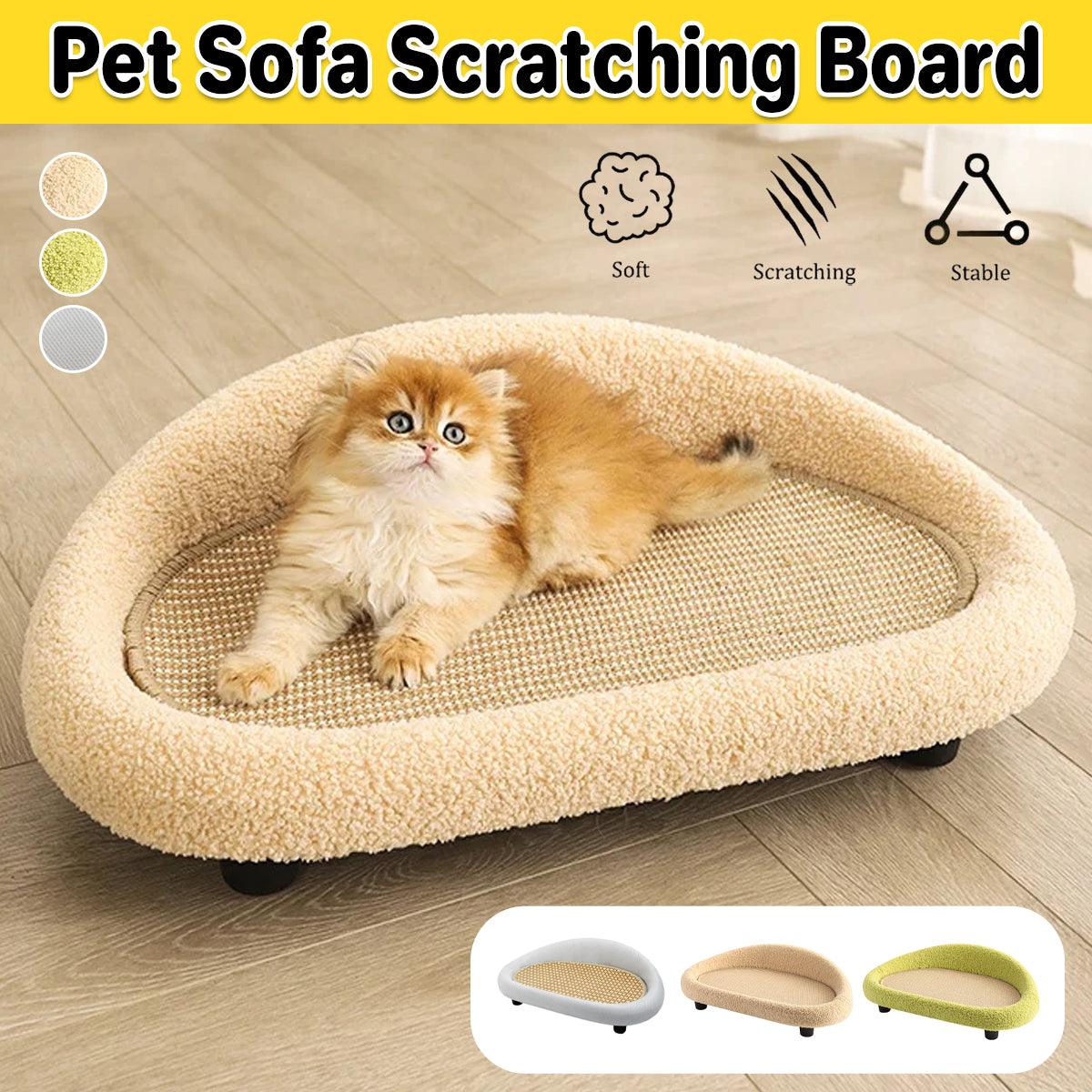 V528-PET-SOFA-GREEN-729992-202509302245-00 Large Cat Scratching Board Sofa Scratch Resistant Nest for Cats and Kittens - Green - Image 1