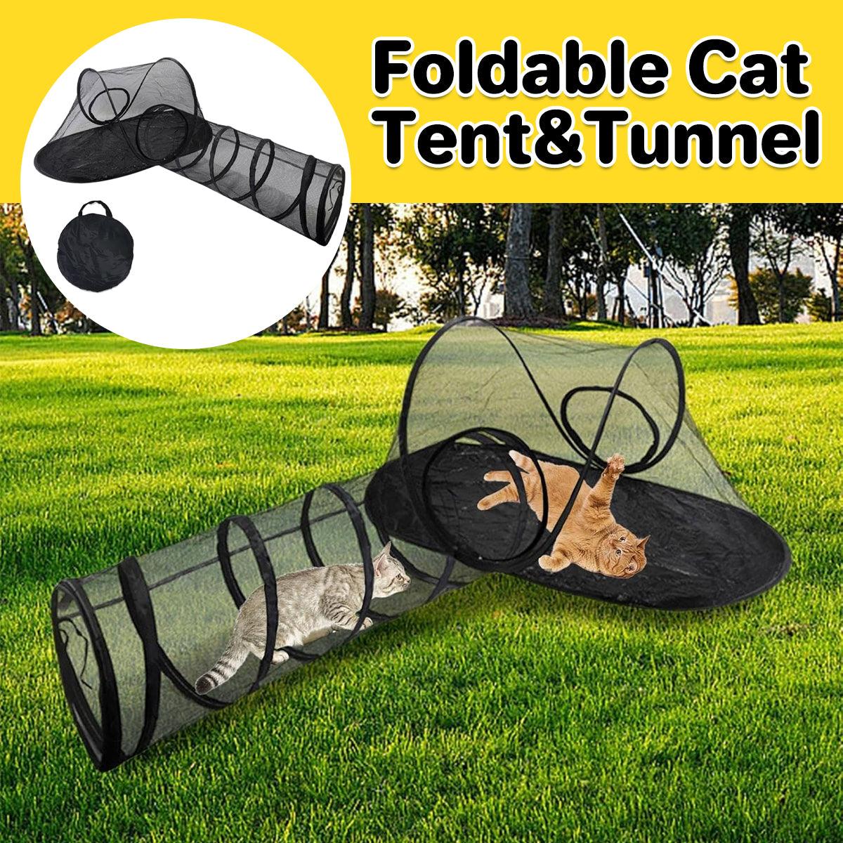 V528-PET-TUNNEL-940324-202509251430-00 Outdoor Pet Tent Nest Foldable Cat Tunnel Playhouse Portable Shelter for Cats - Image 1