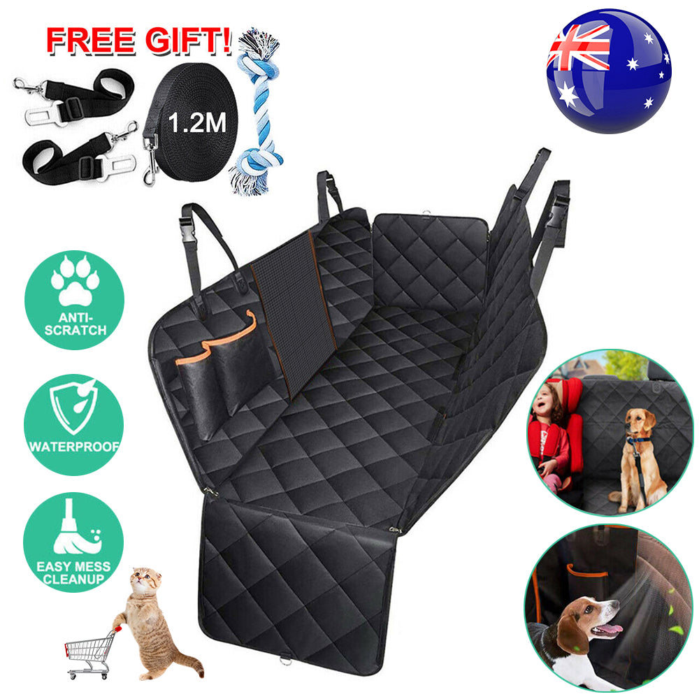 V528-PETCARCOVER-43273-202509251050-00 Waterproof Pet Car Mat Hammock Nonslip Back Protector for Dogs and Cats - Image 1