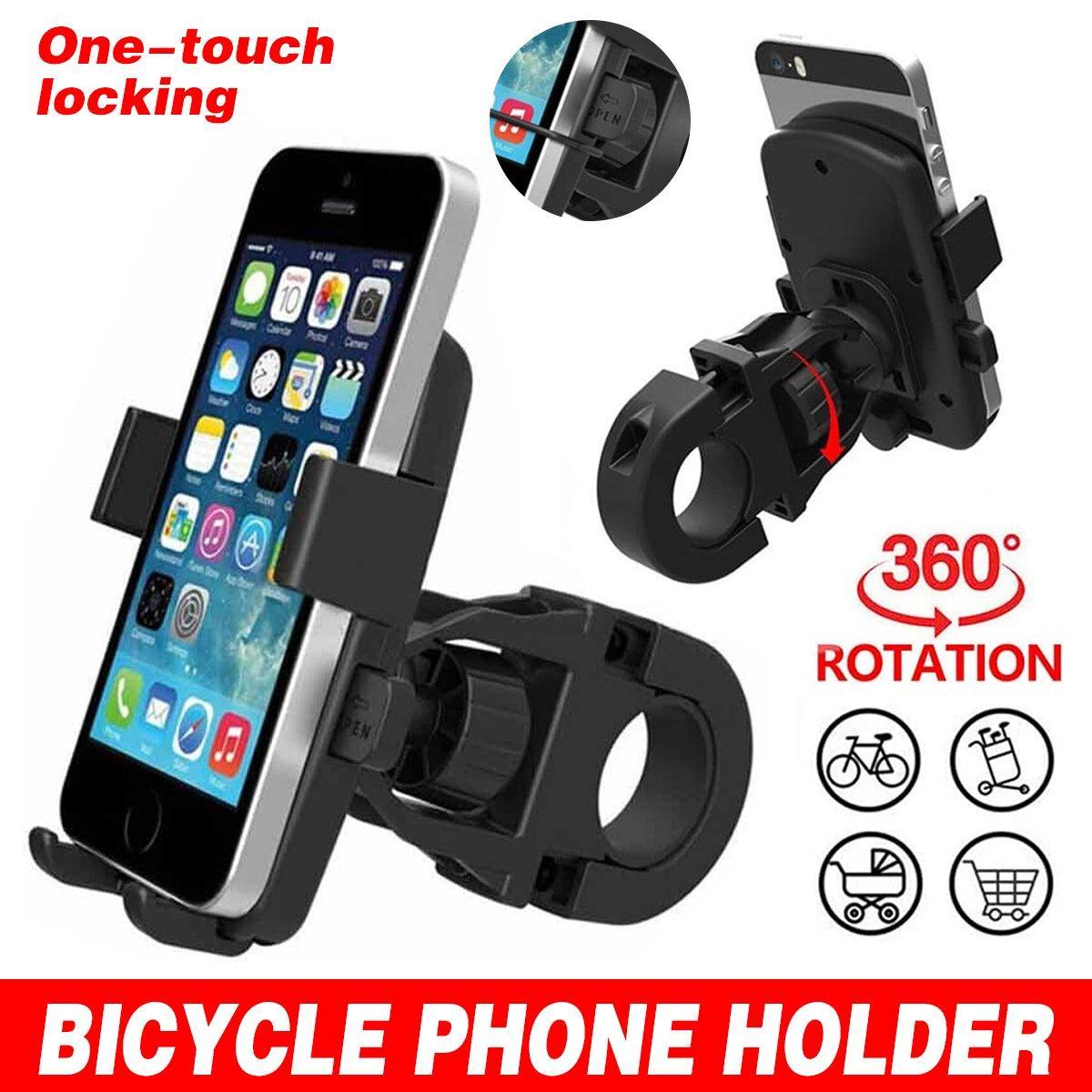 V528-PHONE-HOLDER-318569-202509251521-00 360 Degree Rotation Phone Holder Handlebar Mount for Motorcycle and Bicycle - Image 1