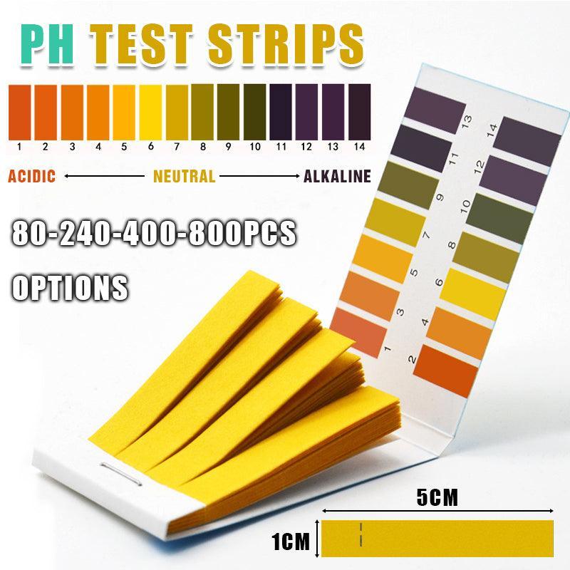 V528-PHTESTSTRIPS-1BOOK-442794-202510010727-00 pH Test Strips Universal Litmus Paper for Water Saliva Urine Pool Soil Liquid 1-14 - 80PCS (1 Book) - Image 1