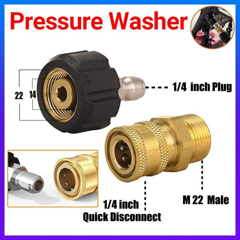 V528-PRESSUREWASHER-533995-202509251054-00 Pressure Washer Adapter 1/4inch Quick Connect Kit M22-14 Adapter - Image 1