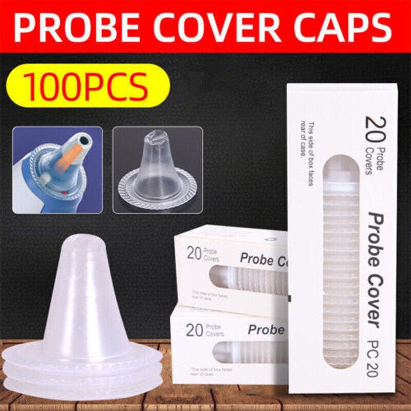 V528-PROBECOVERCAPS-100PCS-650531-202509291536-00 For Braun Thermoscan Ear Thermometer Replacement Lens Filters Probe Cover Caps - Image 1