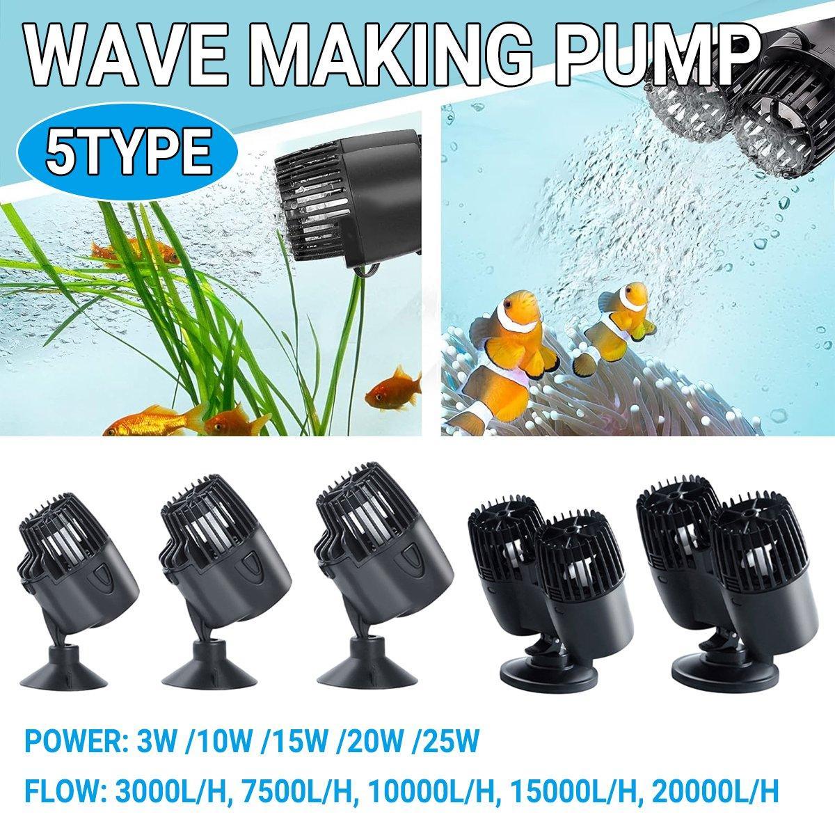 V528-PUMP-10W-297235-202509301436-00 Aquarium Wave Maker Fish Tank Water Circulation Pump Powerhead with Suction Cup - 200M 10W - Image 1