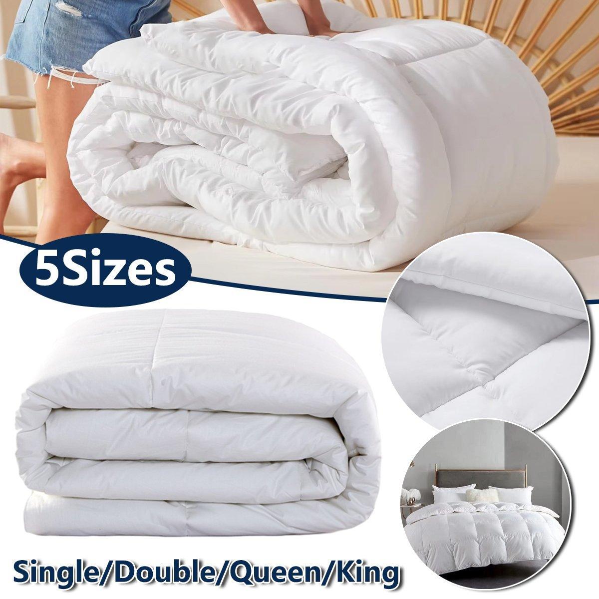 V528-QUILT-FDC-D-180-210-645751-202509301536-00 Luxury Hotel Quilt Core – Soft Microfiber Down Alternative Comforter for All Seasons - 180x210cm-Brushed - Image 1