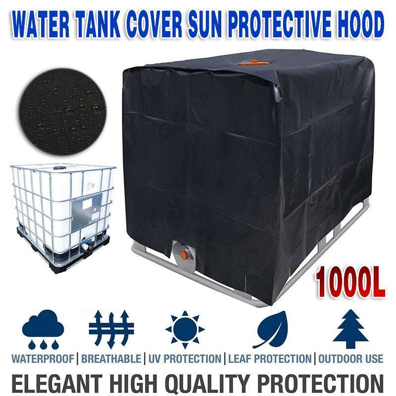 V528-RAINCOVER-1000L-21548-202509291654-00 1000L IBC Water Tank Cover UV Resistant Oxford Hood for Outdoor Use - Image 1