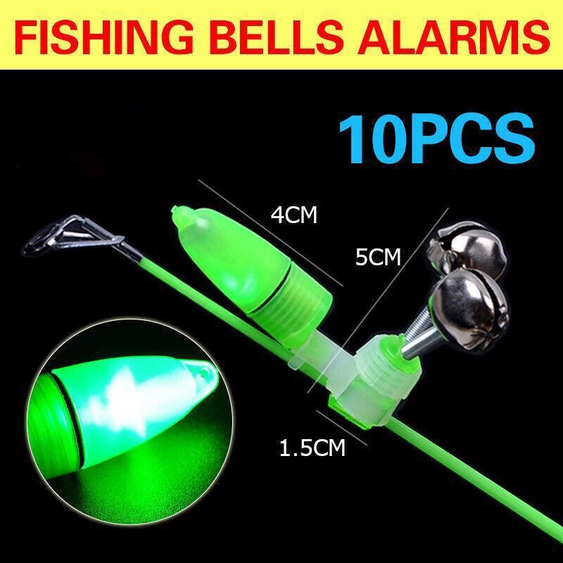 V528-RODTIP-10PCS-731481-202509251016-00 10Pcs LED Night Fishing Bite Alarm Bells Clip-on Rod Tip Lights - Image 1