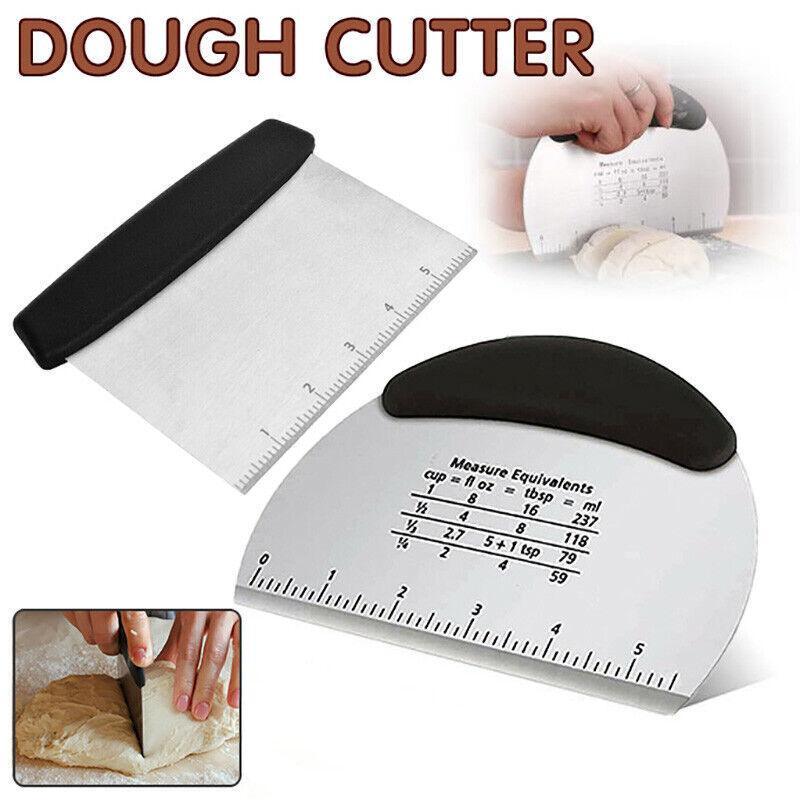 V528-SEMICIRCLE-820147-202509301427-00 Dough Scraper Stainless Steel Bake Cake Slicer Pastry Cutter Multipurpose Bench - Semicircle - Image 1