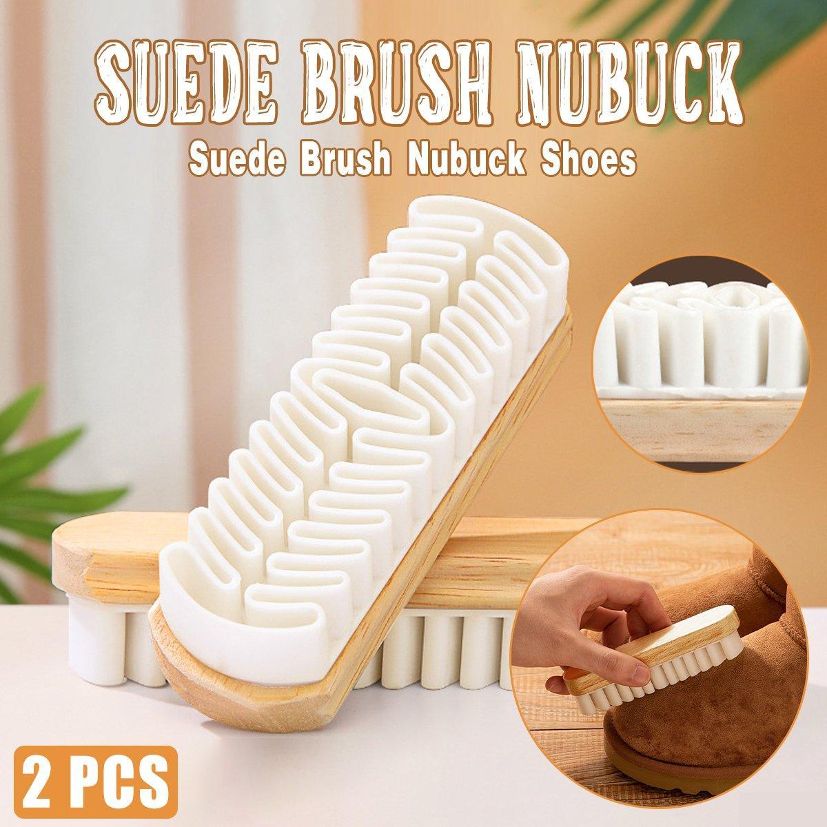 V528-SHOE-BRUSH-2PCS-141895-202509291745-00 Suede Shoe Brush Rubber Eraser Cleaner for Soft Wool and Suede Shoes Fur Brush - Image 1