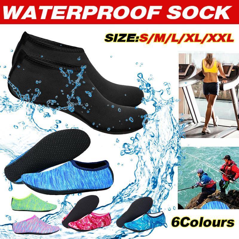V528-SHOES-CAMOUFLAGE-BLUE-M-799558-202509301236-00 Unisex Water Shoes Slip On Aqua Socks Swim Surf Diving Yoga Exercise Reef Shoes - Camouflage Blue-M - Image 1
