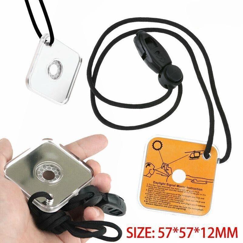 V528-SIGNALMIRROR-193077-202509291846-00 Acrylic Emergency Signal Mirror For Outdoor Survival Rescue And Camping Use - Image 1