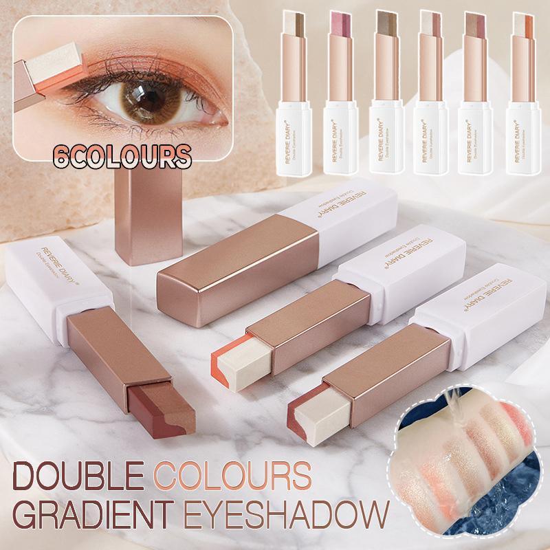 V528-SQ00134-2-241256-202509301236-00 Glitter Double Colour Gradient Eyeshadow Stick Two Tone Eye Shadow Pen Cosmetics - 2 - Image 1