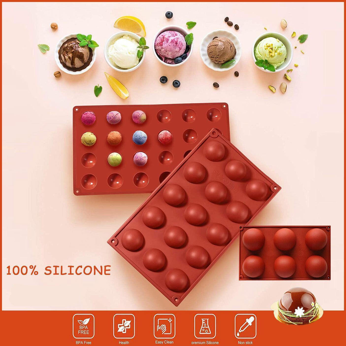 V528-STYLES-15SEMICIRCLE87806-202509291936-00 Soap Mold Cake Mould Kitchen Accessories Kitchenware Silicone Gel Baking Tools - 15 semicircle - Image 1