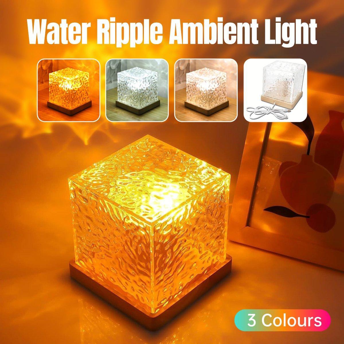 V528-TABLE-LAMP-542889-202509251330-00 Water Ripple Atmosphere Lamp Square Table Lamp For Bedroom Bed Head Lighting - Image 1